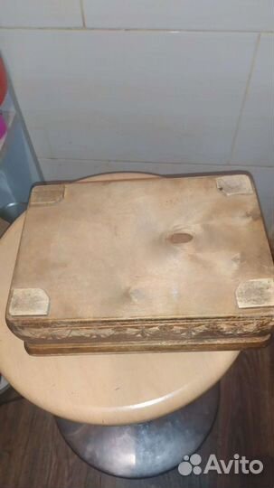 Шкатулка старинная деревянная