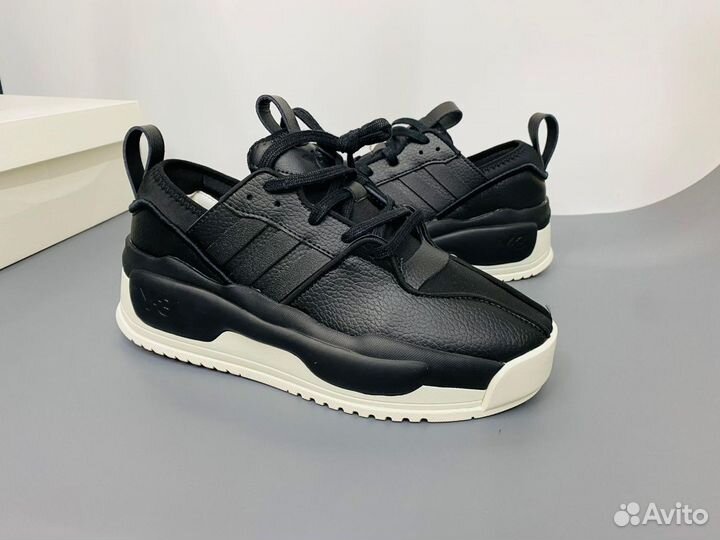 Adidas Y-3 Rivalry Black мужские кроссовки кожаные