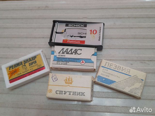 Лезвия советские разные