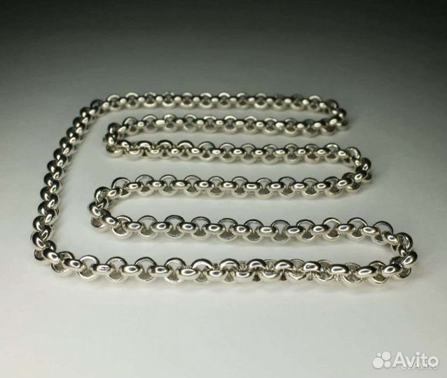 Серебряная цепь Шопард 120 грамм, 70 см, 925 проба