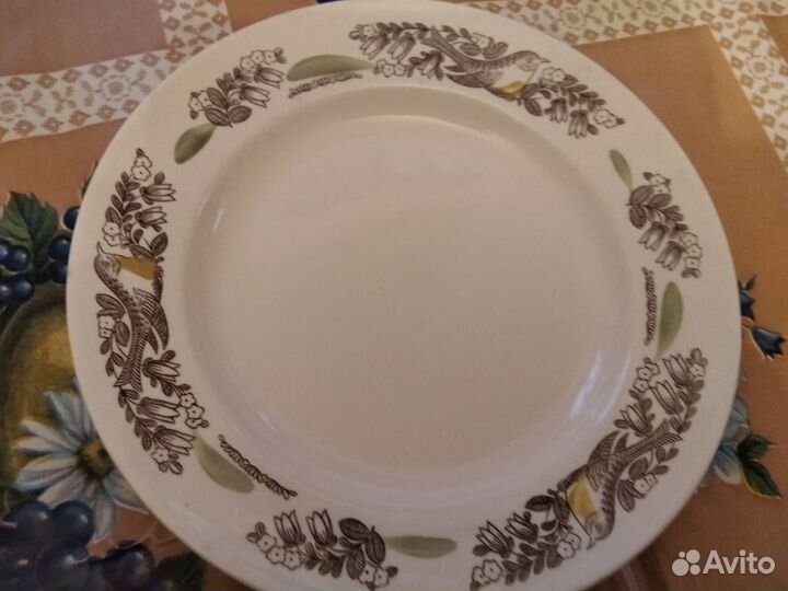 Тарелки Фаянсовые зик Конаково