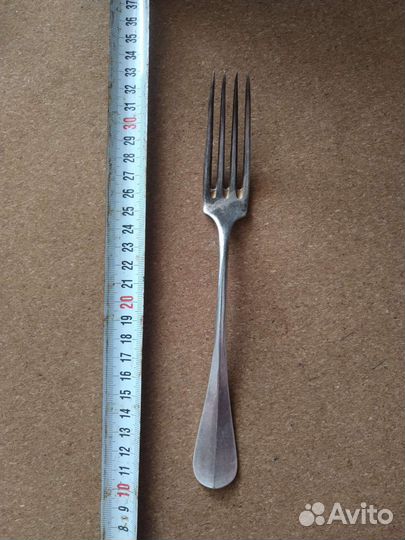 Вилка клеймо Metal Blanc 20 Винтаж Реквизит