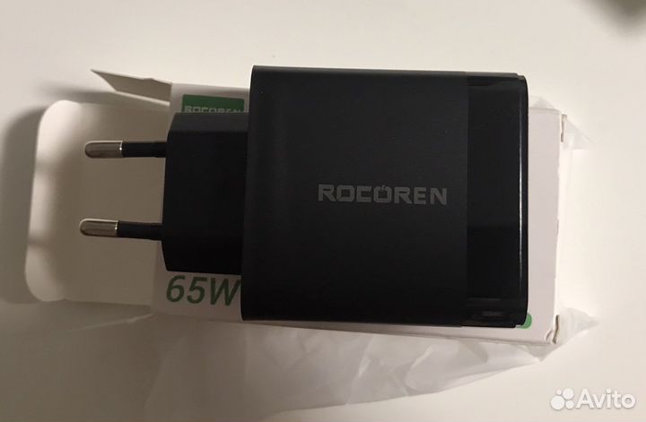 Зарядное устройство Rocoren 65w GaN (Новое)