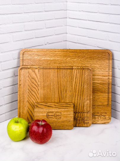 Доска разделочная дуб, цена за три доски(набор)