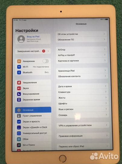 Планшет apple iPad AIR 2 Wi-Fi 16Gb A1566
