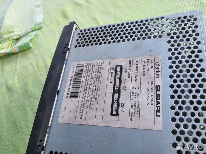 Штатная магнитола импреза gh