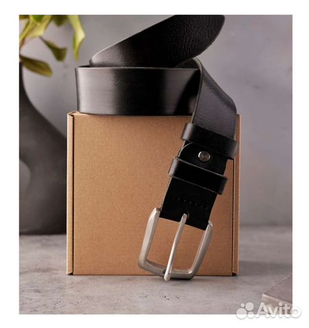 Ремень мужской кожаный