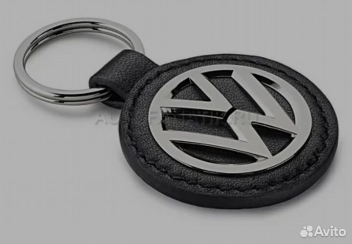 Брелок Volkswagen Logo Keyring Metal-Leather