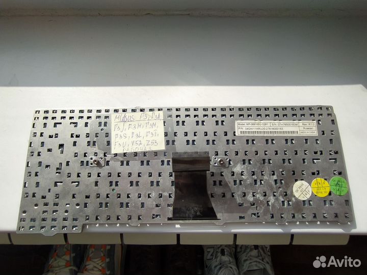 Клавиатура для ноутбука asus F3, F3L, F3A