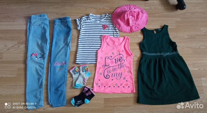 Пакет одежды для девочки 122 128