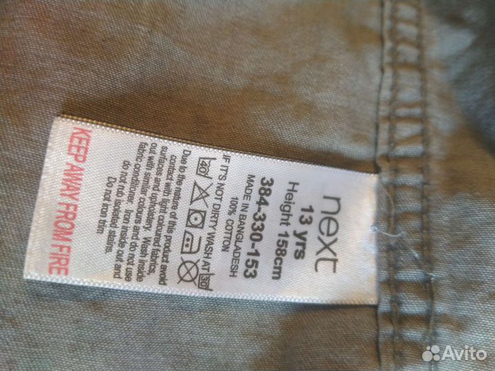 Джинсовая рубашка на мпльчика