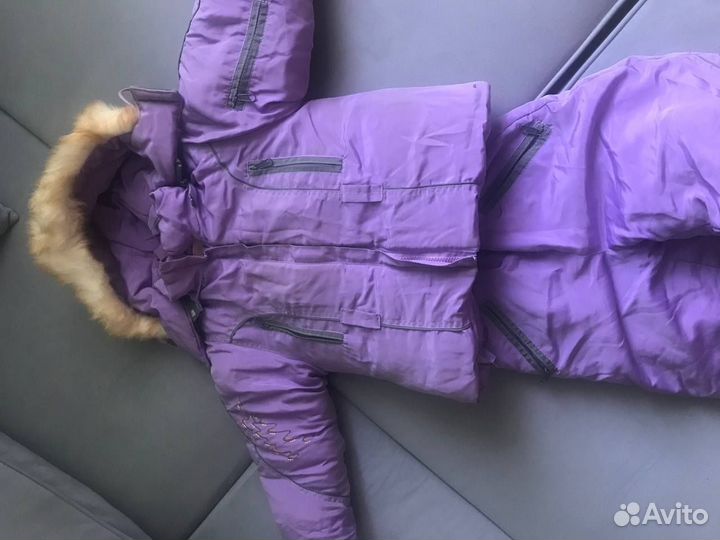 Детский зимний комбинезон на девочку