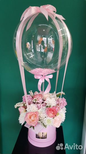 Цветочная композиция с шаром