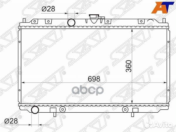 Радиатор Nissan Primera 01-08 / Bluebird Sylphy