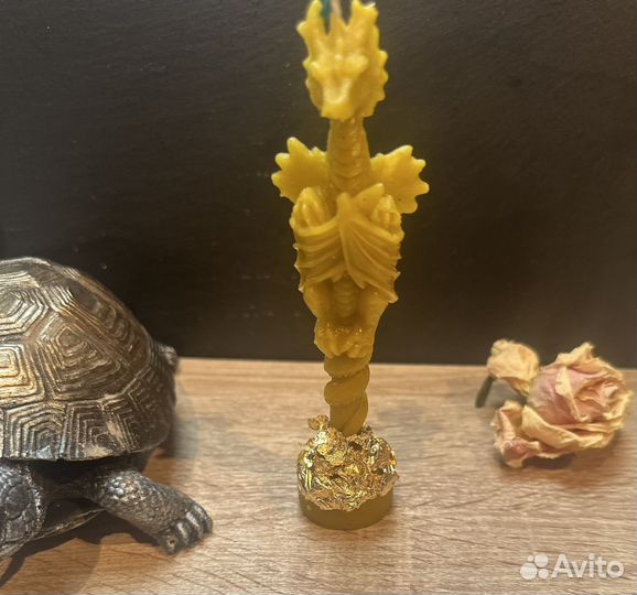 Денежный дракон свеча