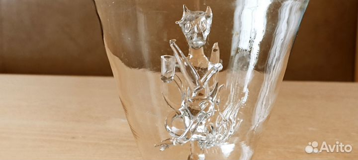 Графин для водки с чёртиком внутри. СССР