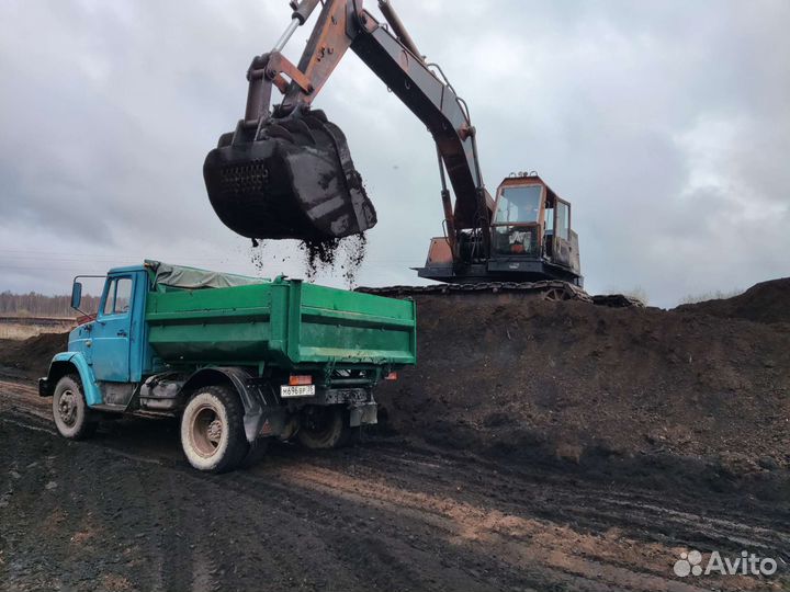 Низинный торф валом до 6 куб