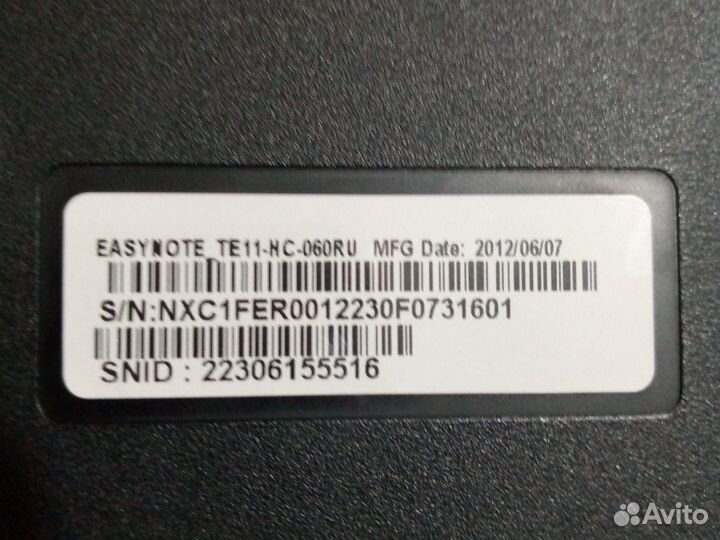 Ноутбук packard Bell