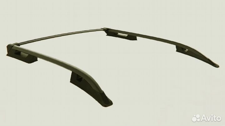 Рейлинги fiat fullback с поперечиной черные