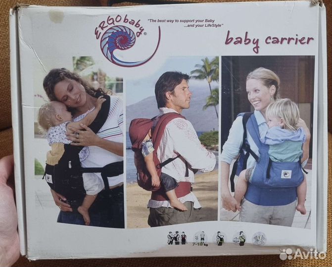 Эрго рюкзак-переноска Ergo Baby чёрный с 6 мес