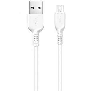 Кабель Hoco X20 microUSB 2.4A 3 метра белый KAB31