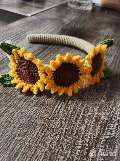 Ободок для волос ручной работы