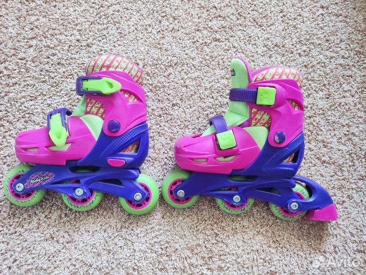 Роликовые коньки детские раздвижные 27,28,29