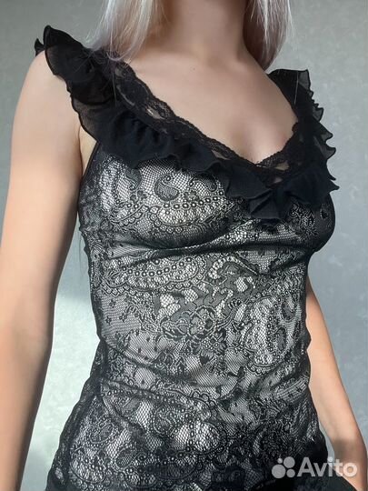 Топ кружевной y2k