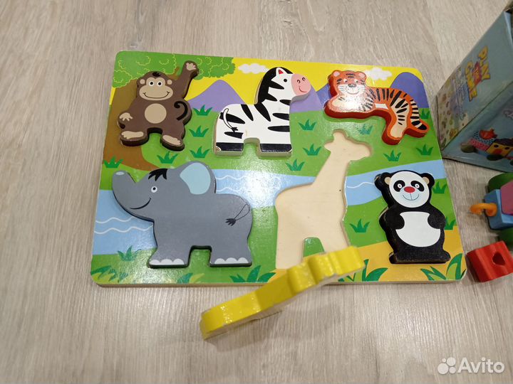 Набор деревянных развивающих игрушек (3 шт.)