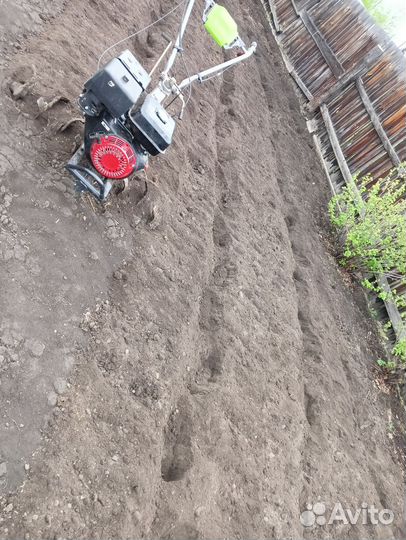 Вспашка мотоблоком, культиватором. Скос травы