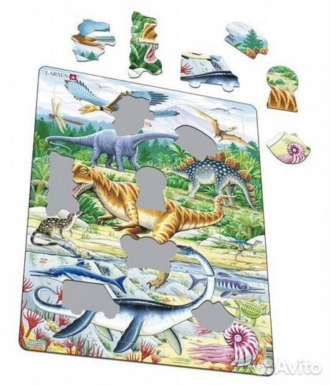 Пазл Larsen Динозавры 35 деталей