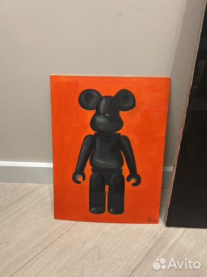 Картина маслом на холсте Bearbrick