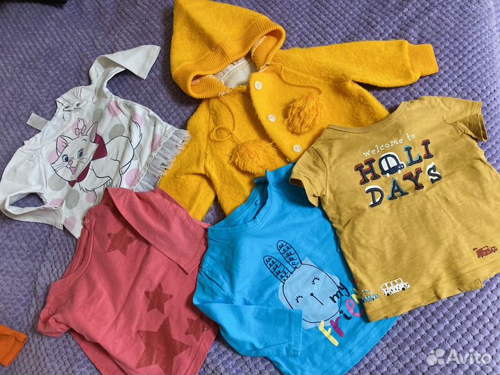 Вещи на девочку пакетом 68-74