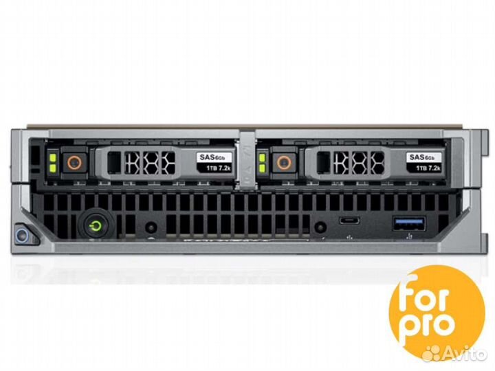 Лезвие dell M630 2xE5-2670v3 192GB, H330