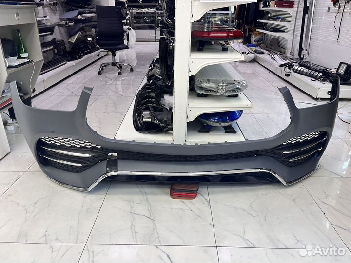 Передний бампер GLE V167 AMG