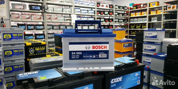 60Ач Bosch обратной полярности Аккумулятор s4