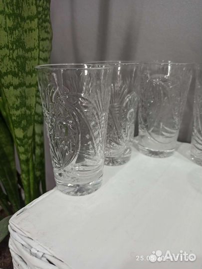 Стаканы хрусталь СССР 6 шт
