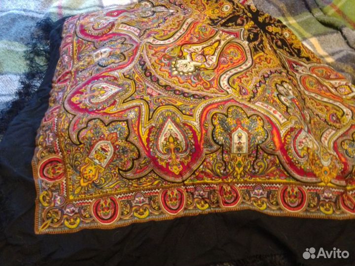 Павловопосадский платок шерсть