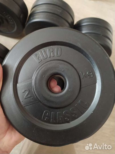Гантели разборные Евро Классик