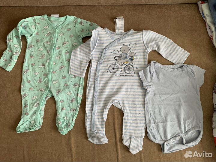 Вещи для новорождённых 50-56