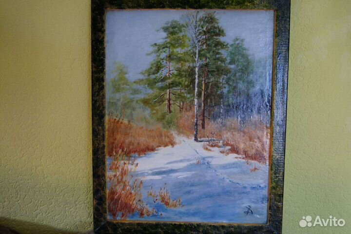 Картина маслом городской пейзаж