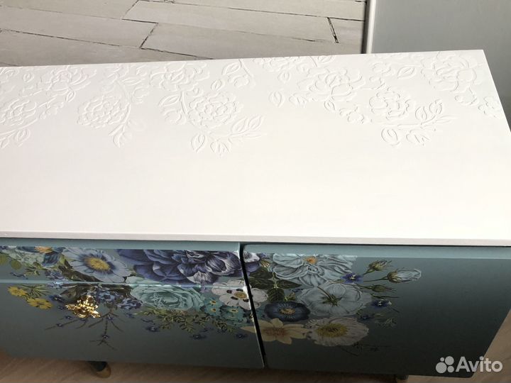 Тумба винтаж СССР. Ретро-тумба перекрашенная