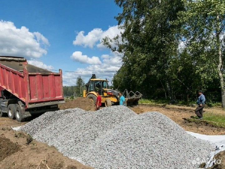 Щебень \ Земля мраморный разной фракции от 3кубов