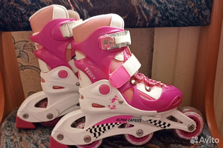 Десткие раздвижные ролики для девочки