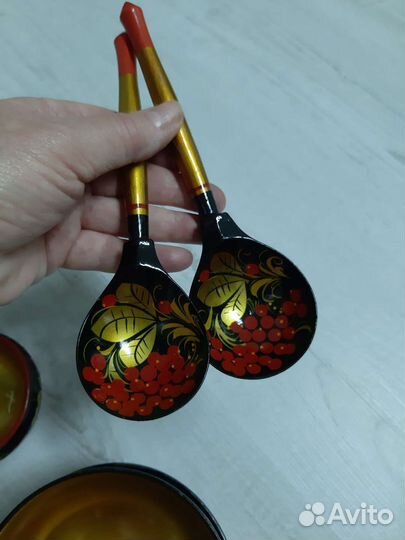 Салатник, миска хохлома