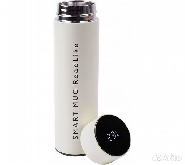 Термос с датчиком Roadlike SMART 500мл, белый