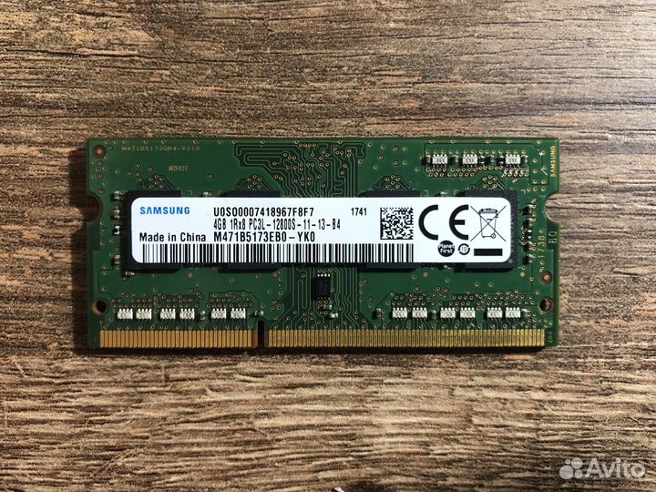 Samsung SO-dimm DDR3L 4 GB