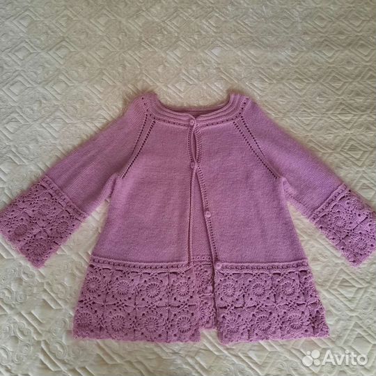 Кардиган, кофта жакет ручной вязки