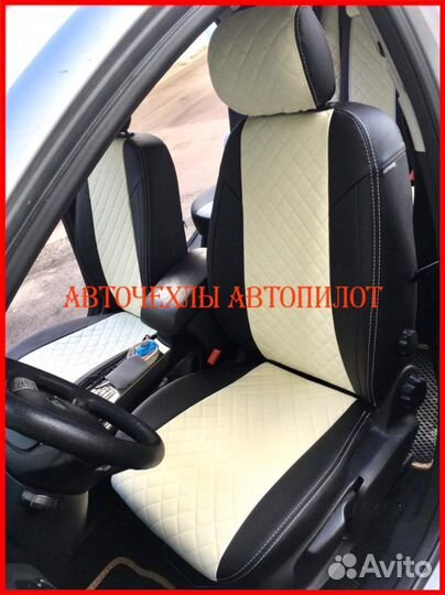 Чехлы Автопилот Ford Mondeo 4 из экокожи Ромб