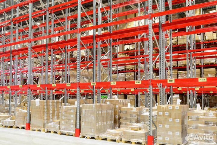 Металлический стеллаж для склада